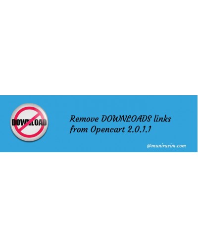 Remove DOWNLOADS From Opencart 2